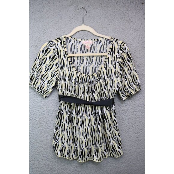 Candie's Short Sleeve Silky Babydoll Top-Vintage-Size Medium - Picture 1 of 10